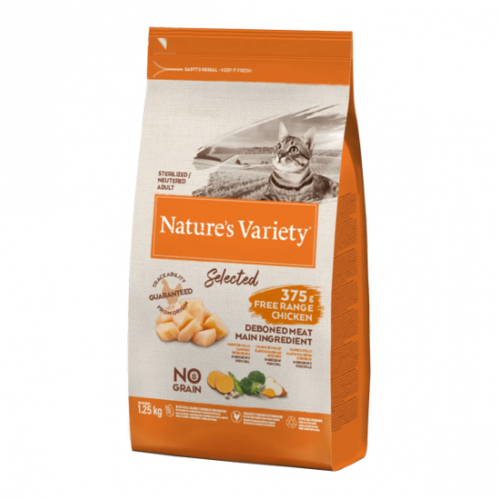 Nature´s Variety Selected poulet pour chat stérilisé 1,25kg