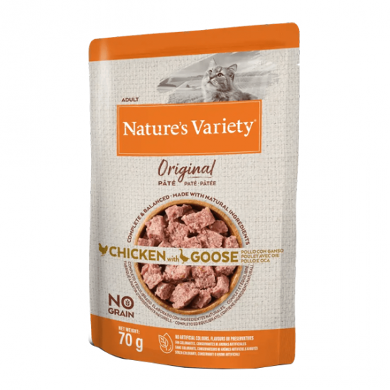 Nature´s Variety Original pâtée poulet et oie pour le chat 70gr