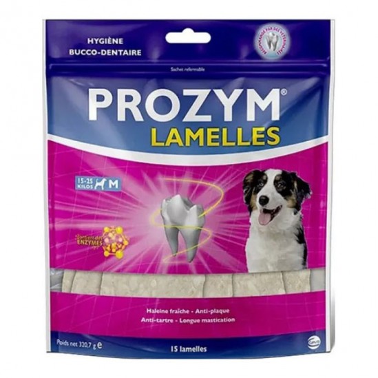 Ceva Prozym L pour chien 15 à 25kg - 15 lamelles à mâcher