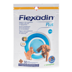 Vetoquinol Flexadin Plus mini chats et petits chiens moins de 10kg 30 bouchées