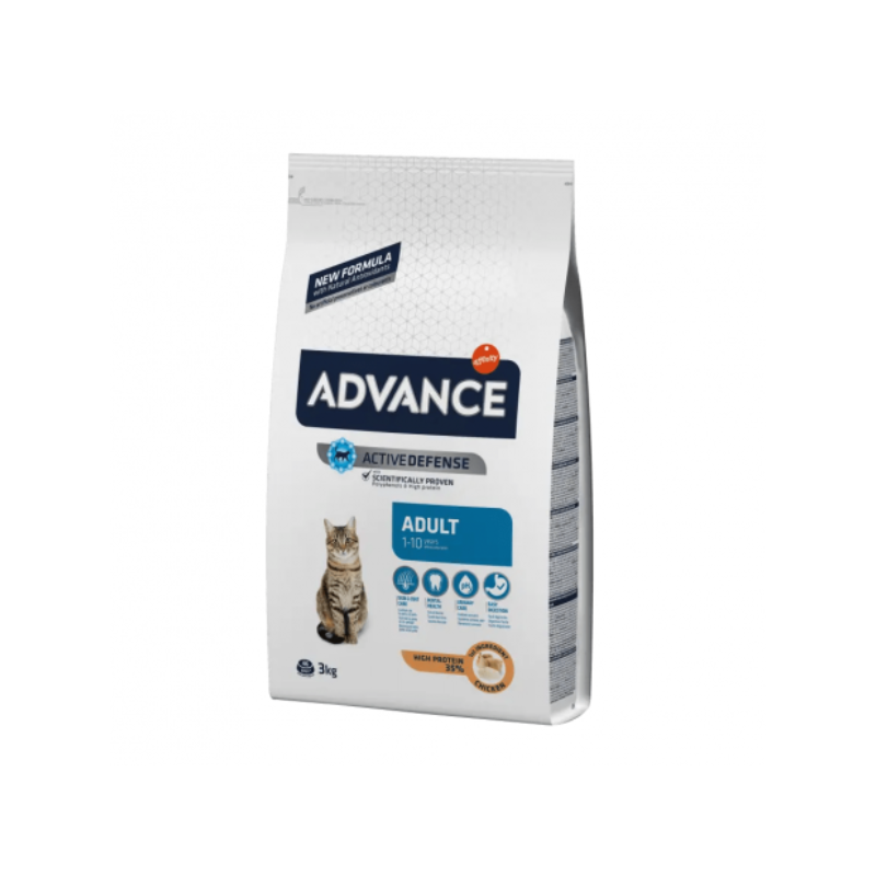 Advance Chat adulte Croquettes poulet et riz 3kg