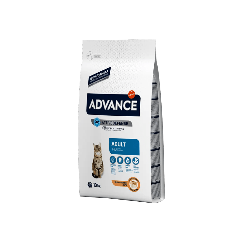 Advance Chat adulte Croquettes poulet et riz 10kg