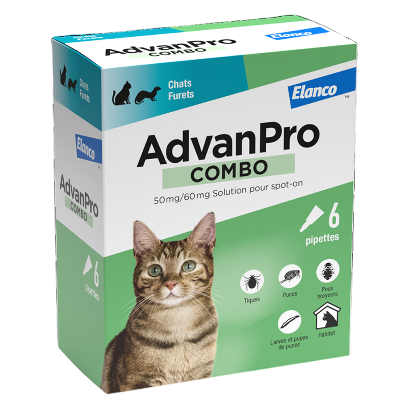 AdvanPro Combo Solution Spot-on pour chats et furets 6 pipettes