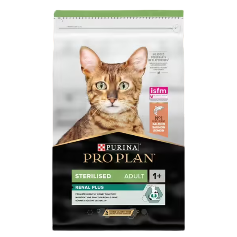 Purina Pro Plan Renal Plus chat adulte stérilisé croquettes saumon 10kg