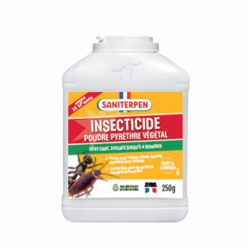 Saniterpen Insecticide Poudre au Pyrèthre Végétal 500g