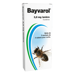 Bayvarol 3,6 mg lanière 5 sachets de 4 rubans
