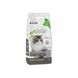 DeBonPoil Litière Végétale Agglomérante au Charbon pour Chat 6 kg
