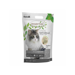 Agecom Essentiel Litière naturelle charbon actif 6L