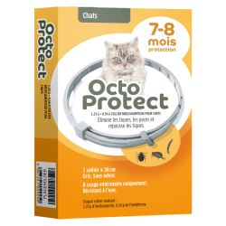 Octoprotect 1,25G + 0,56G Collier medicamenteux pour chats