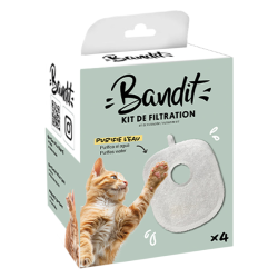 Bandit Kit de filtration fontaine à eau 4 filtres
